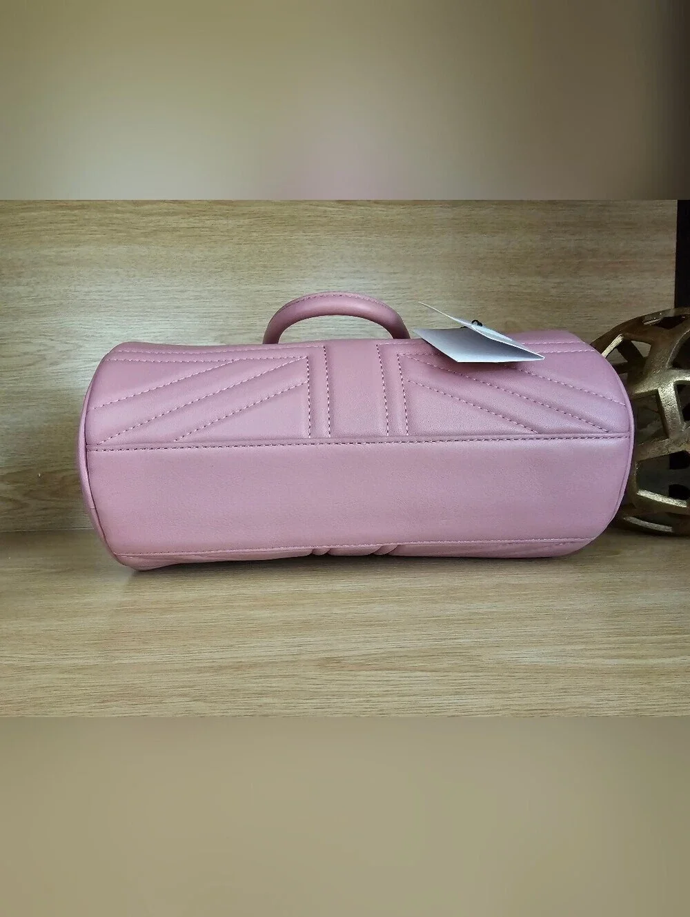 Kurt Geiger London Kesington Leather UJ Barrel Bag.
